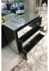 Lilah Mirrored  3 Drawer Chest 